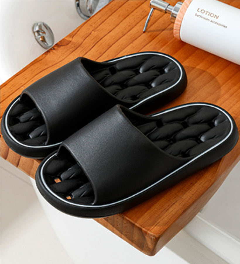 Buy Non-slip Design Bathroom Slippers Home Summer Thick Sole Floor Bedroom House Shoes For Women Men online at DLC Market