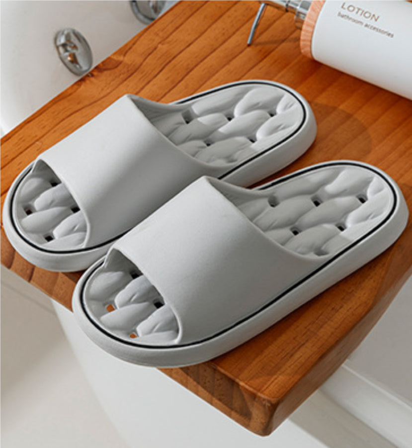 Buy Non-slip Design Bathroom Slippers Home Summer Thick Sole Floor Bedroom House Shoes For Women Men online at DLC Market