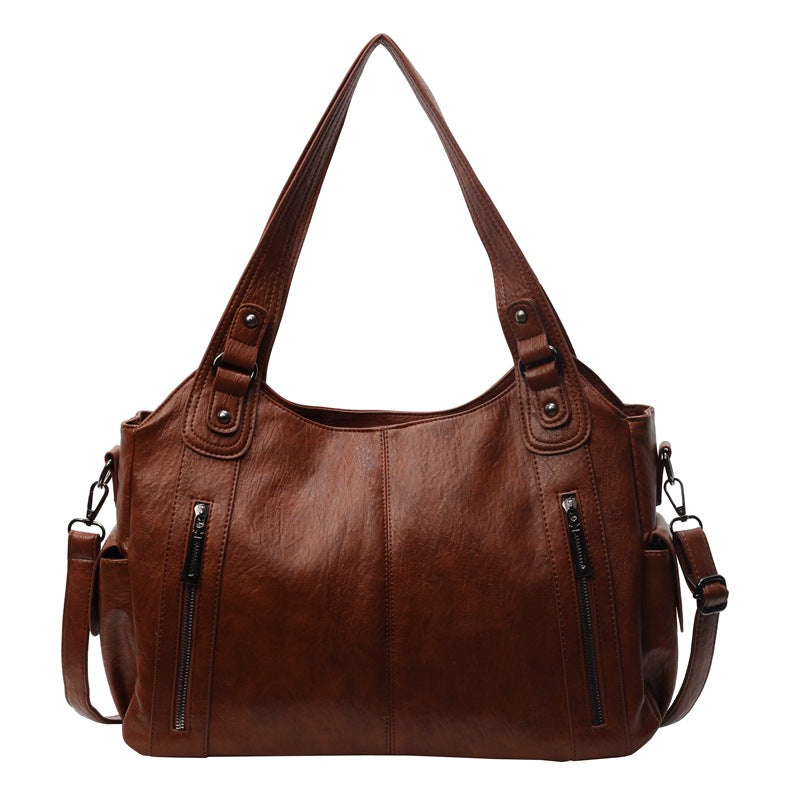 Buy Handbag European And American Retro Solid Color Simple Texture online at DLC Market