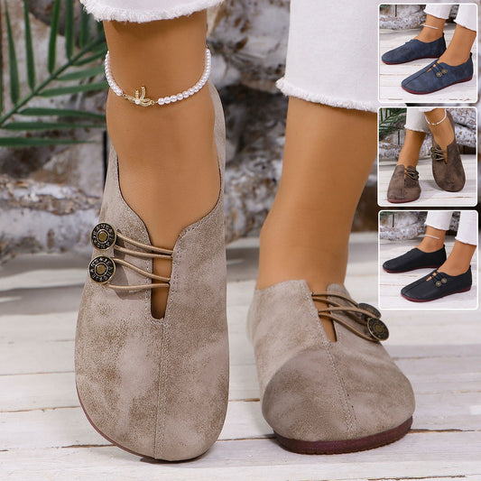 Buy Ins Square Toe Slip-on Sandals Summer Fashion Soft Flat Shoes For Women online at DLC Market