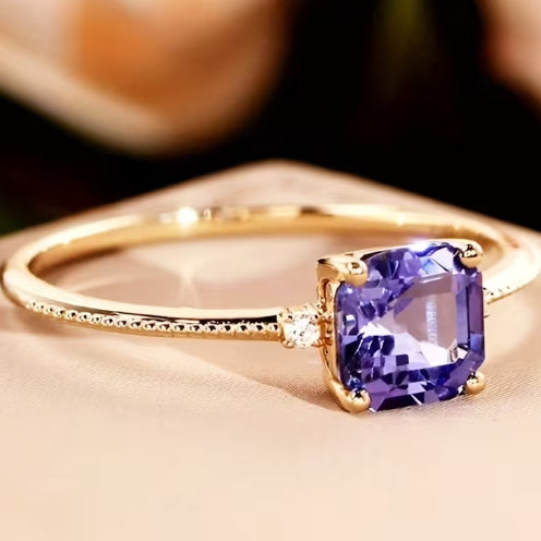 18K gold-plated copper minimalist ring for women | DLC Market