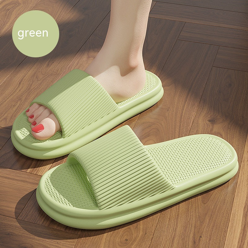 Buy Striped Design Home Slippers For Women Men Soft Anti-slip Floor Bathroom Slippers Solid House Shoes online at DLC Market