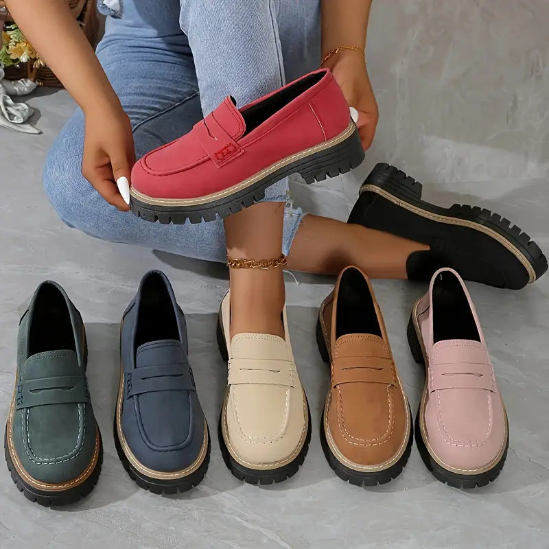 Buy Fashion Flat Shoes Casual Matte British Style Women's Shoes online at DLC Market