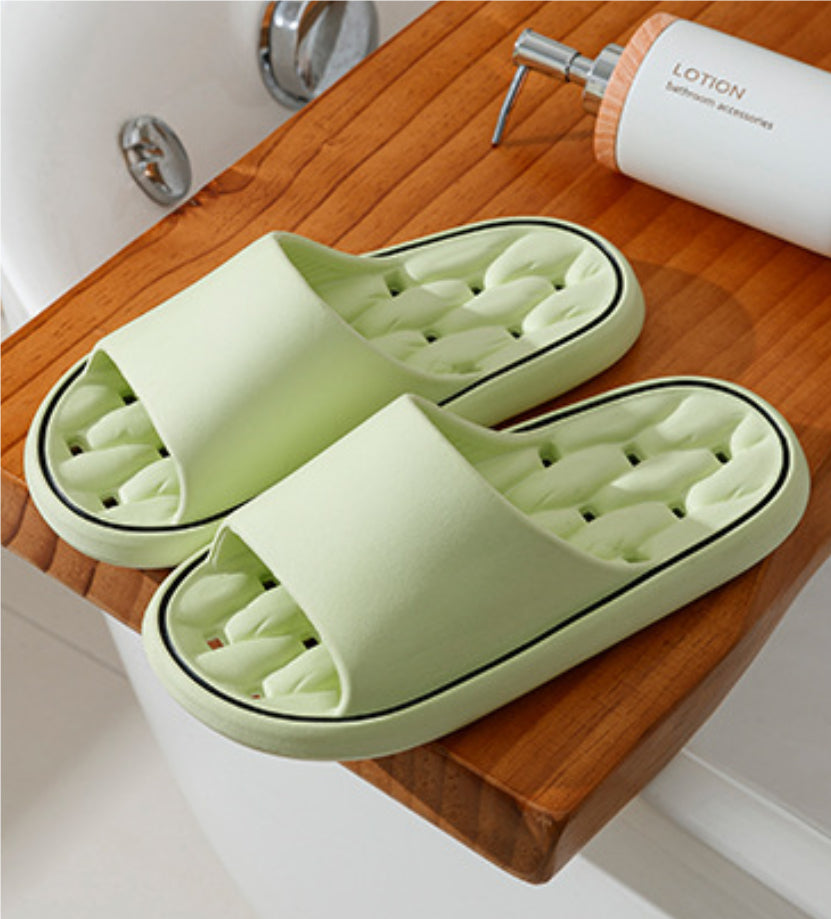 Buy Non-slip Design Bathroom Slippers Home Summer Thick Sole Floor Bedroom House Shoes For Women Men online at DLC Market