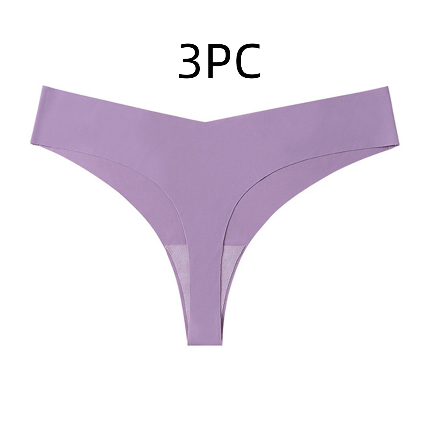 Buy Low Waist Ice Silk Nude Feel Seamless Purified Cotton Crotch T-back online at DLC Market