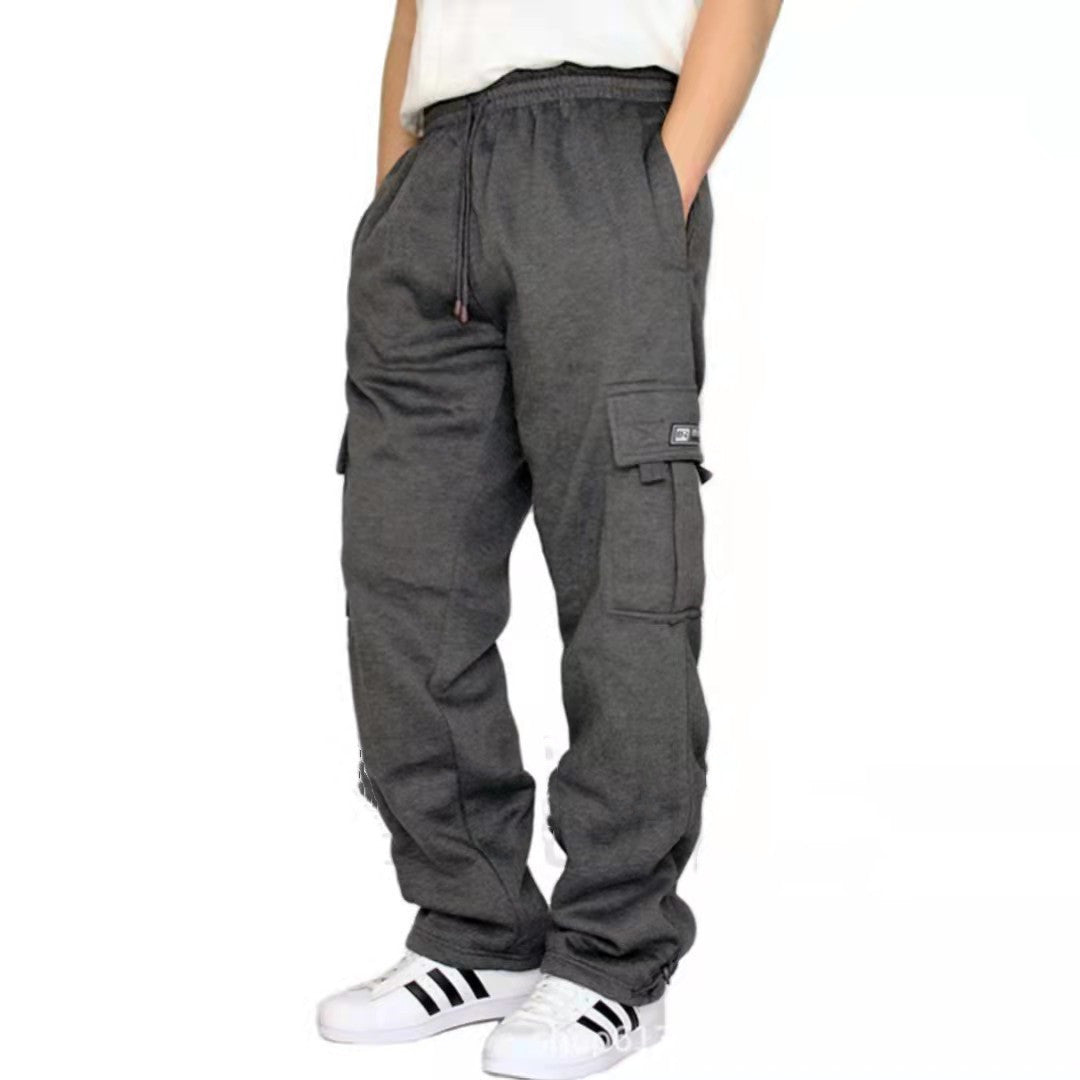 Men Pants Sweatpants Stretch Elastic Waist Jogger Sports Pants Drawstring Trousers Fashion Mens Clothing by null