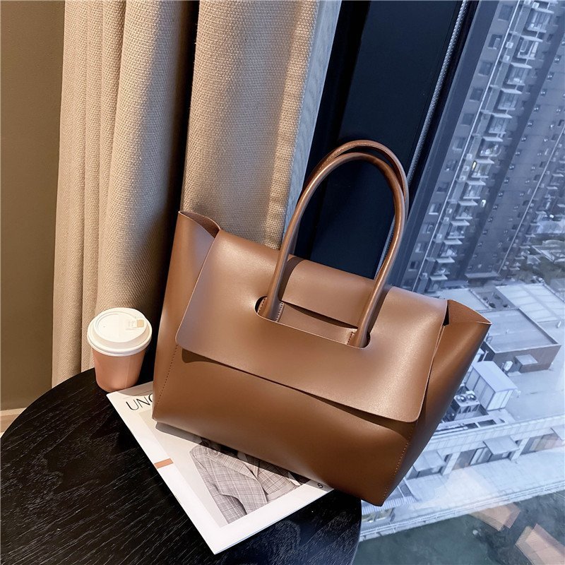 Buy Fashion Women Shoulder Bags Large Capacity Handbags Simple Retro Tote Bags Solid Color Famous Brand High Quality Bags online at DLC Market