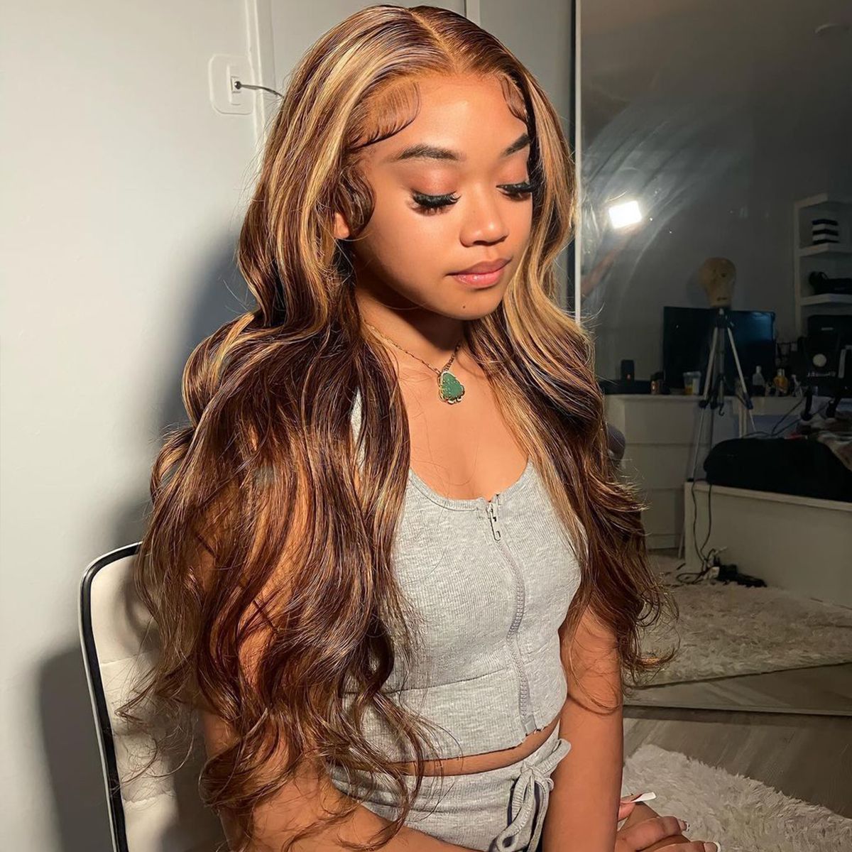 4x4 Lace Closure Wig Human Hair P427 Body Wave Density by null