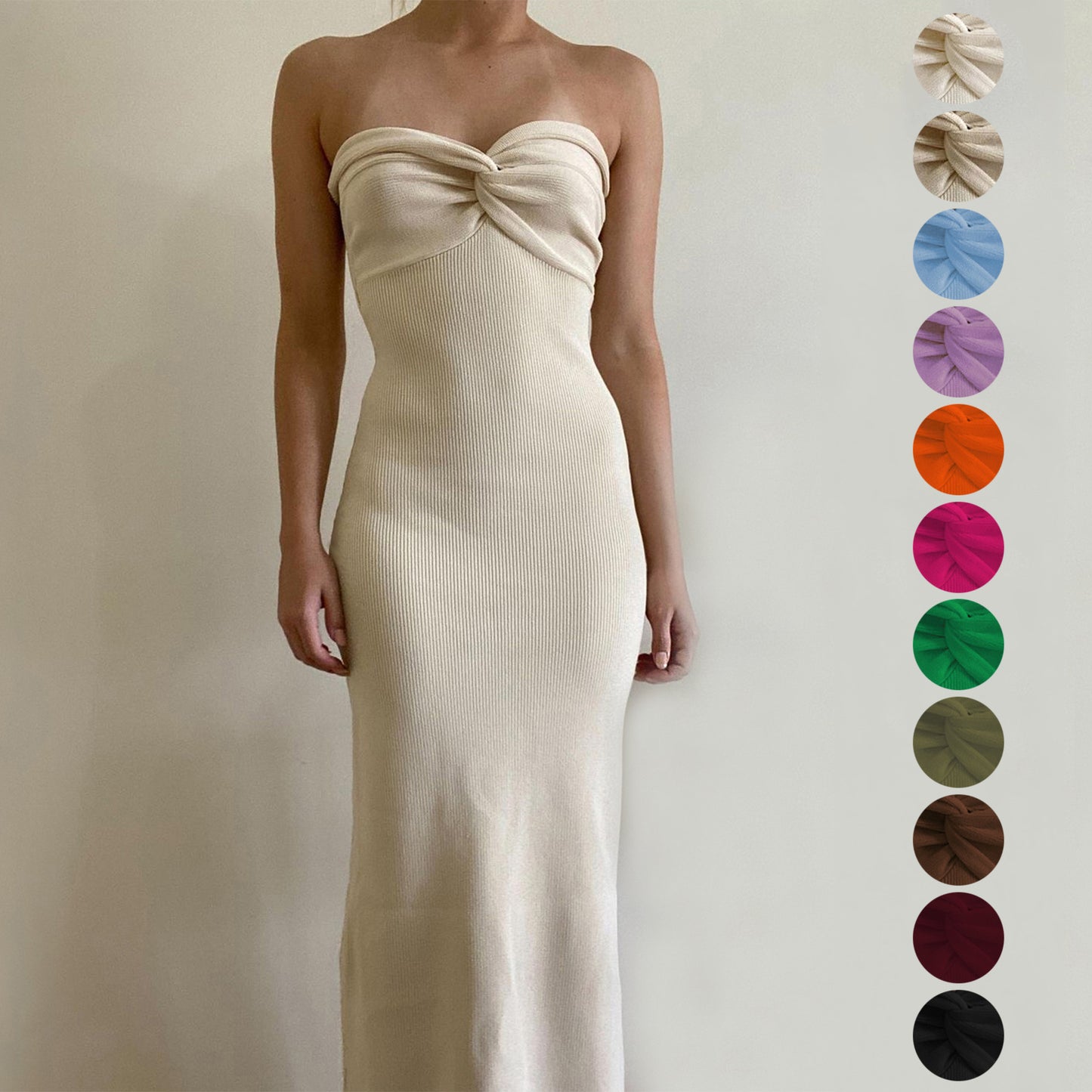 Buy Women's New Knitted Cross Off Shoulder Fashion Woolen Weaving Dress online at DLC Market