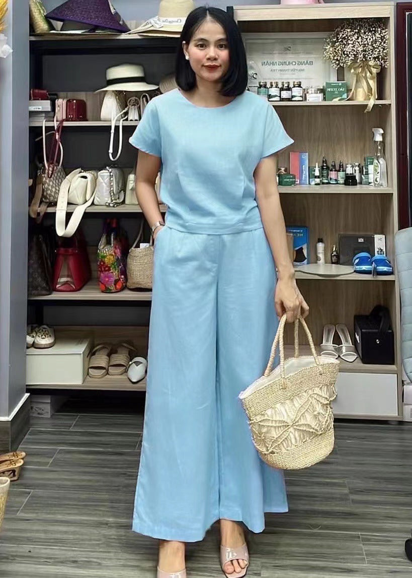 Buy Short Sleeved Temperament Commuting Two-piece Set For Women online at DLC Market
