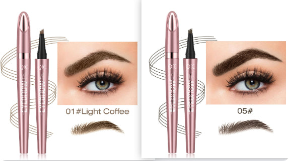 Buy Waterproof And Smooth Not Smudge Four-fork Liquid Eyebrow Pencil online at DLC Market