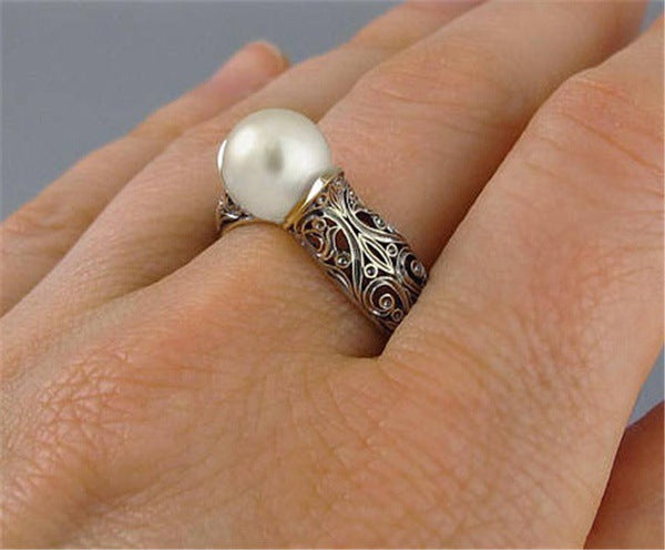 Buy Inlaid Imported Artificial ABS Pearl Ring online at DLC Market