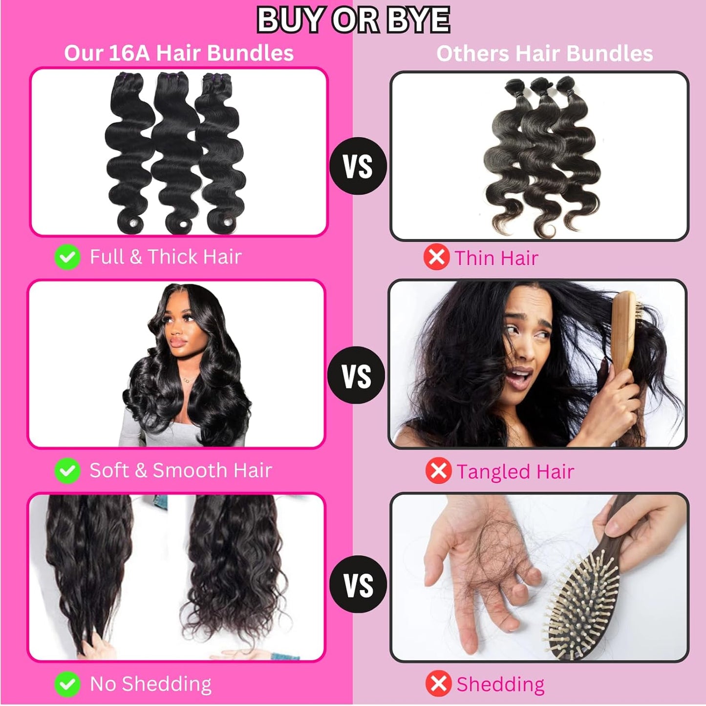 Human Hair Bundle Extensions Body Wave Natural Color by null