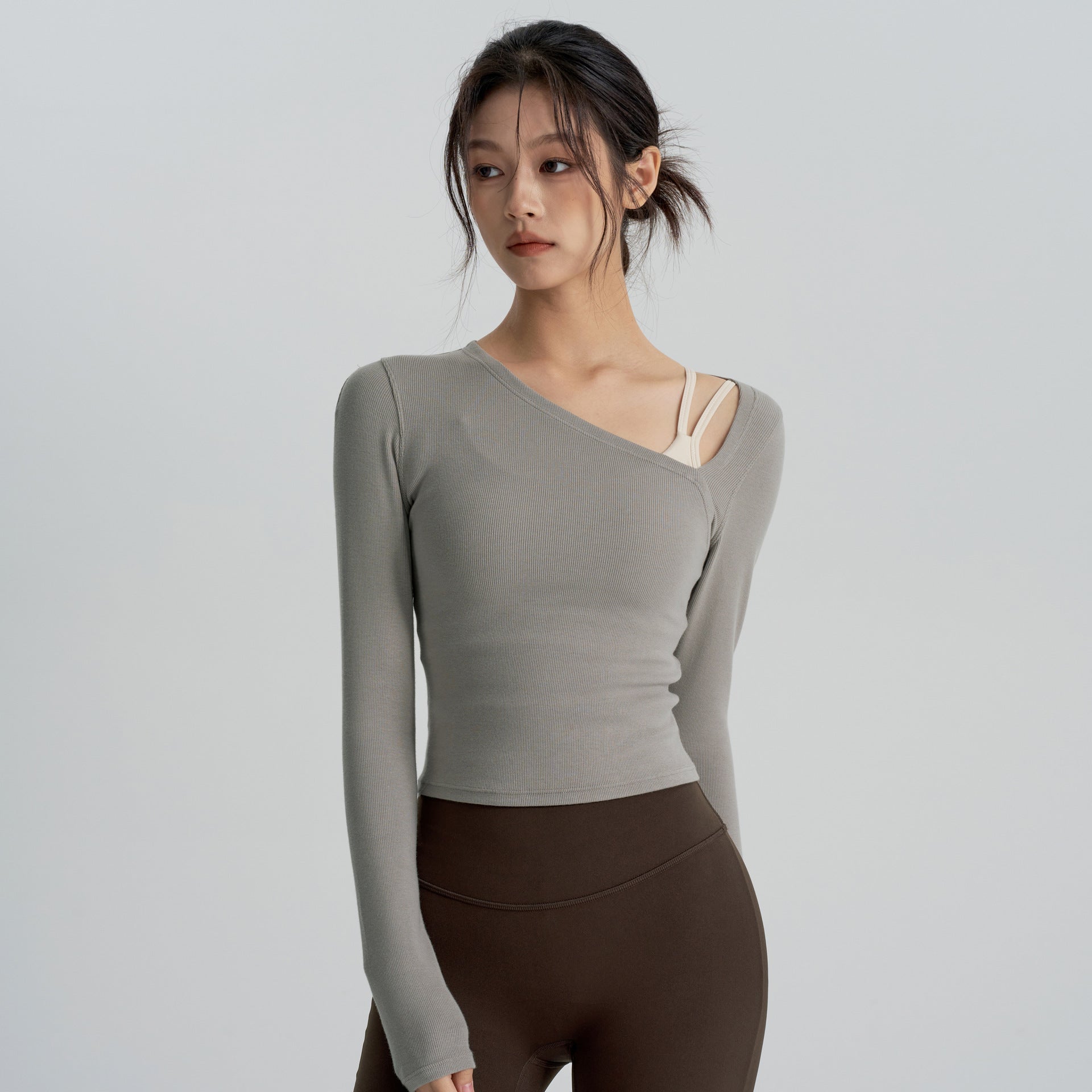 Lady Temperament Yoga Clothes Running Top by null