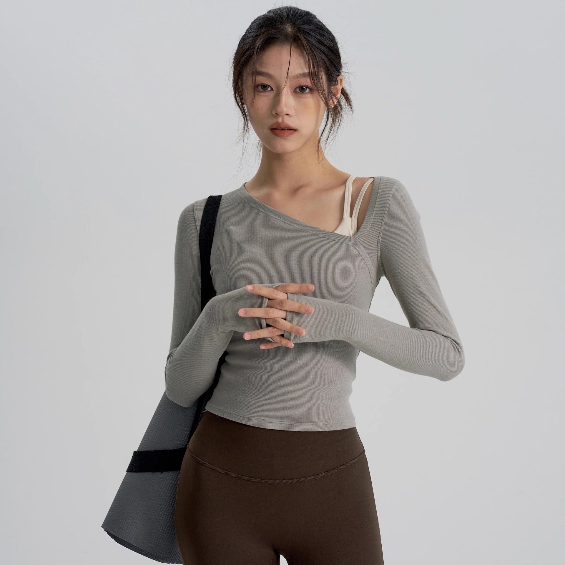 Lady Temperament Yoga Clothes Running Top by null