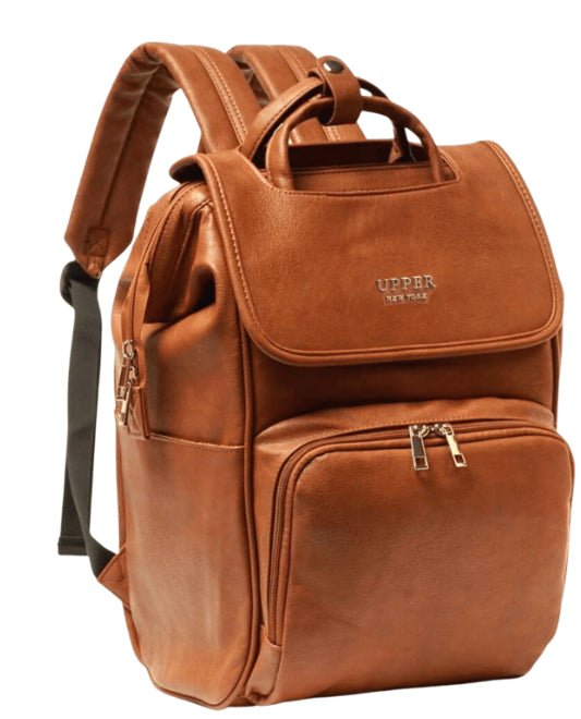 Large Capacity PU Leather Travel Backpack - DLC MARKET