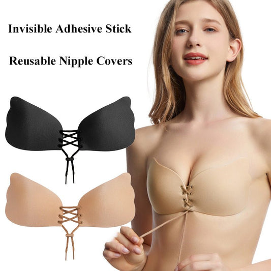 Large Size Strapless Adhesive Push - Up Bra - DLC MARKET