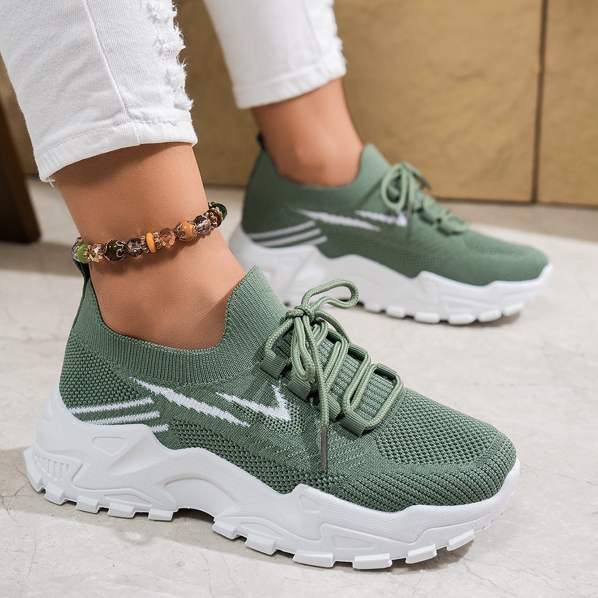 Lightweight Casual Sports Shoes Mesh Upper - DLC MARKET