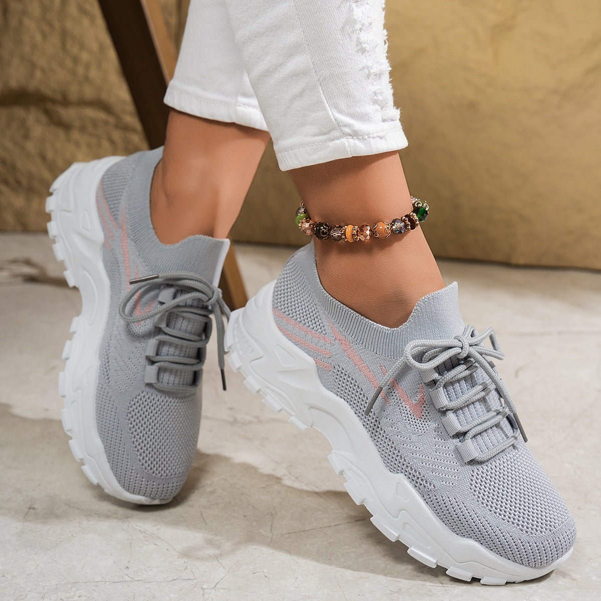 Lightweight Casual Sports Shoes Mesh Upper - DLC MARKET