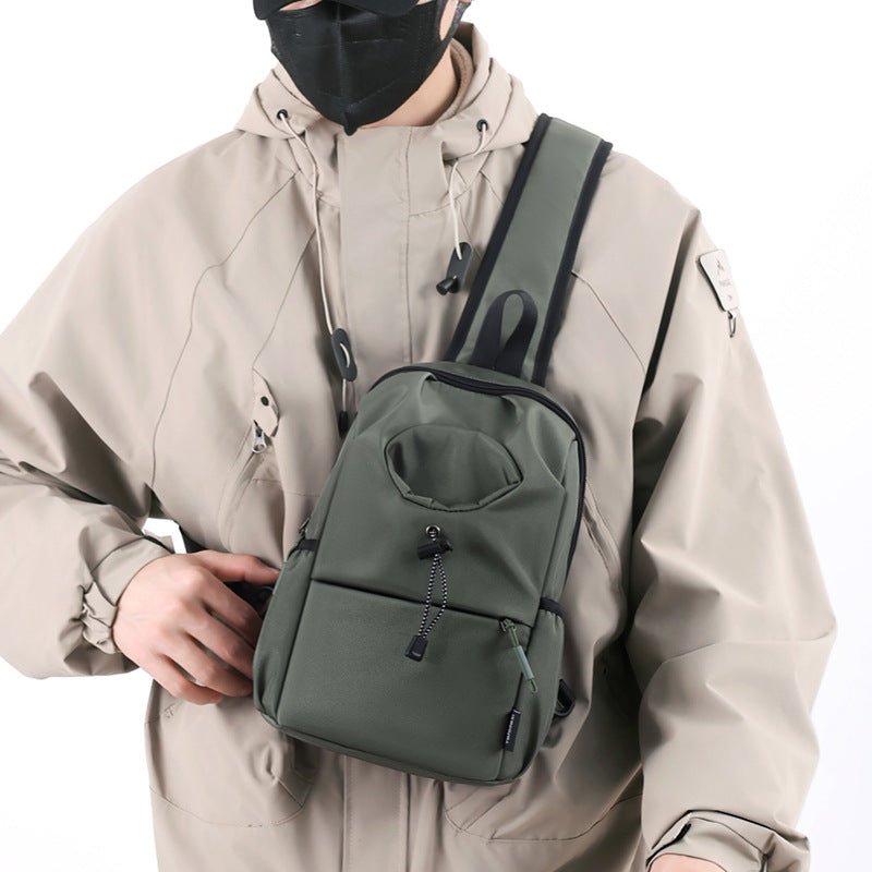 Men's Waterproof Oxford Chest Crossbody Bag - DLC MARKET
