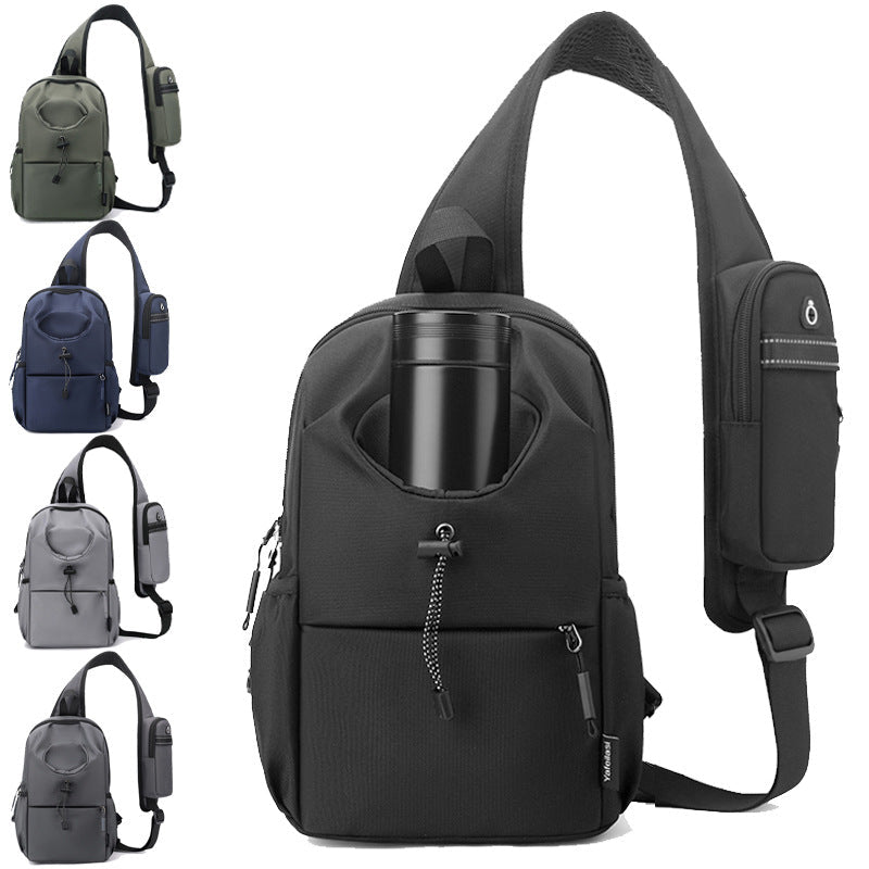Men's Waterproof Oxford Chest Crossbody Bag - DLC MARKET