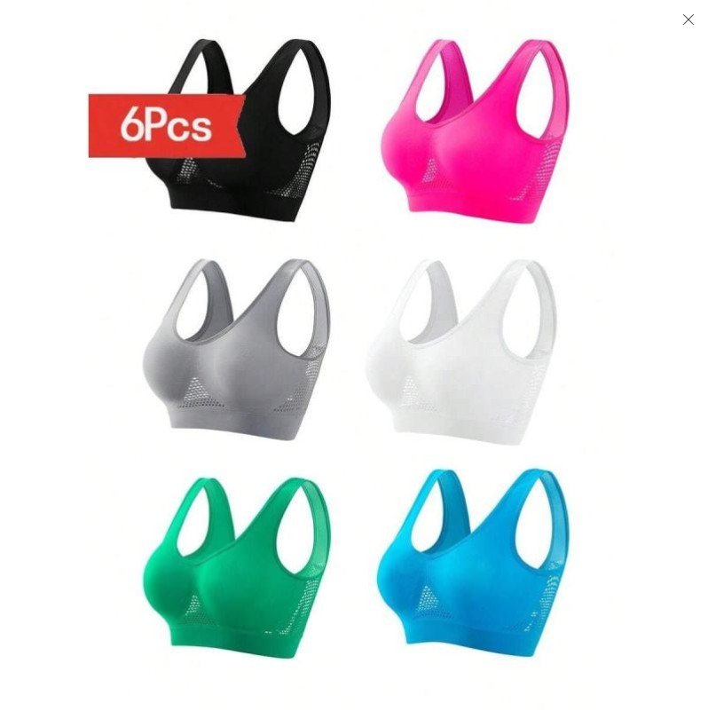 Plus Size Push-Up Sports Bra for Yoga and Running - DLC MARKET