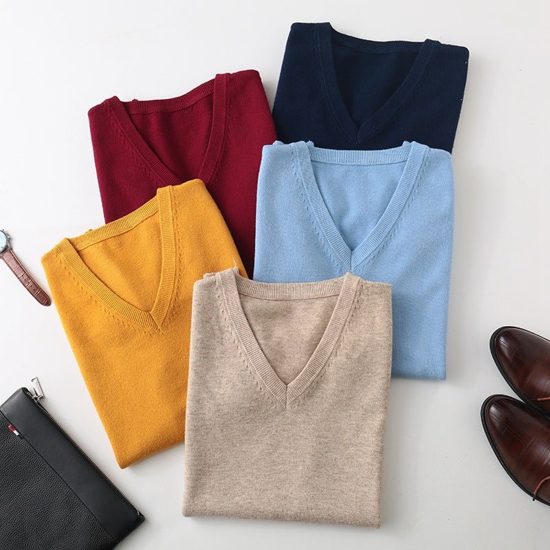 Pullover Knitting Men's Vest Autumn And Winter Clothing by null