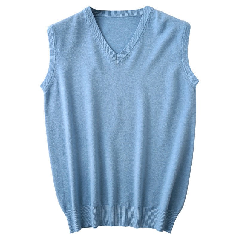 Pullover Knitting Men's Vest Autumn And Winter Clothing by null