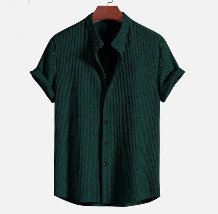 Short Sleeve Loose Shirt Top Summer Mens Clothing by null