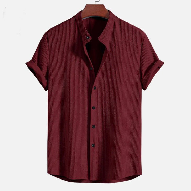 Short Sleeve Loose Shirt Top Summer Mens Clothing by null