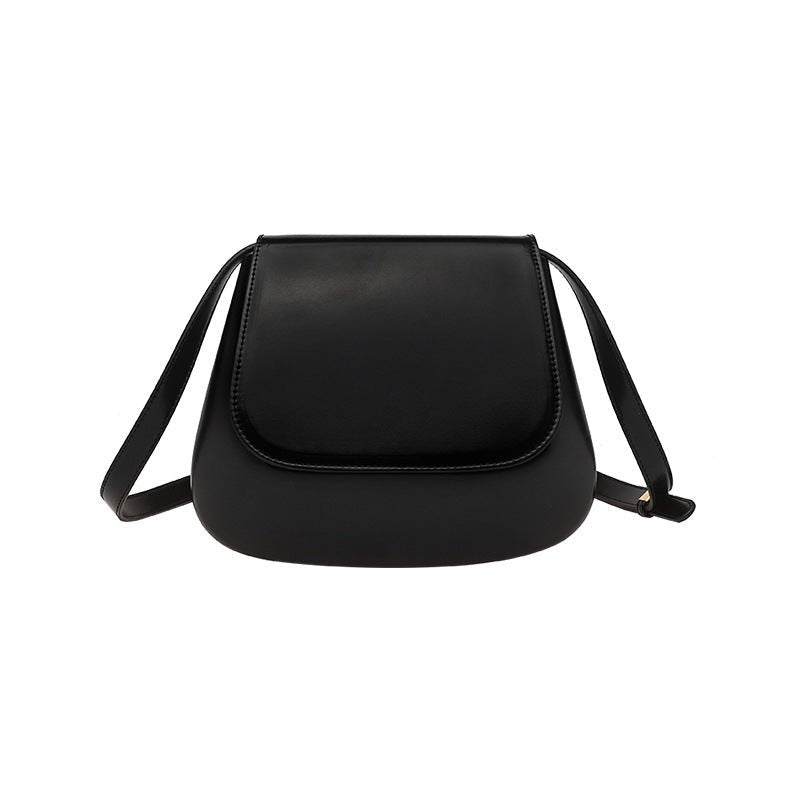 Vegan Leather Retro Saddle Crossbody Bag - DLC MARKET