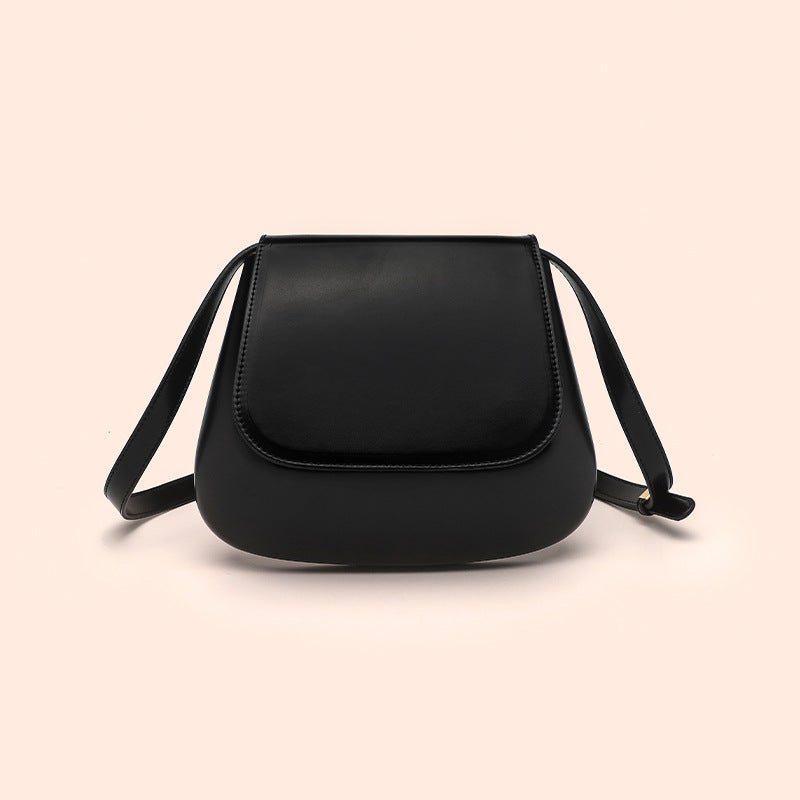 Vegan Leather Retro Saddle Crossbody Bag - DLC MARKET