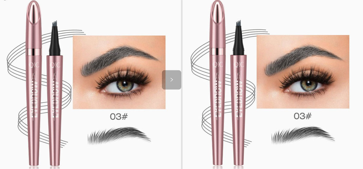 Waterproof 4-Fork Tip Liquid Eyebrow Pencil - DLC MARKET