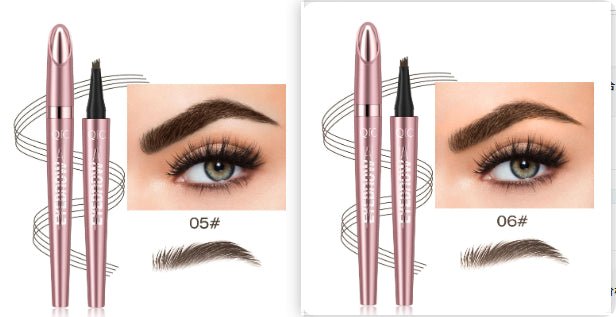 Waterproof 4-Fork Tip Liquid Eyebrow Pencil - DLC MARKET