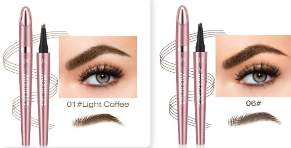Waterproof 4-Fork Tip Liquid Eyebrow Pencil - DLC MARKET