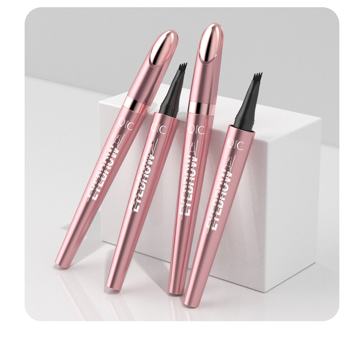 Waterproof 4-Fork Tip Liquid Eyebrow Pencil - DLC MARKET