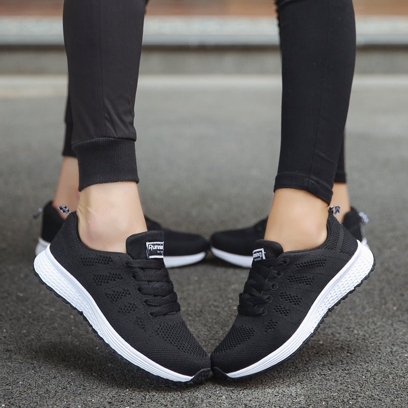 Women's Mesh Sneakers — Breathable Low-Wedge Trainers - DLC MARKET